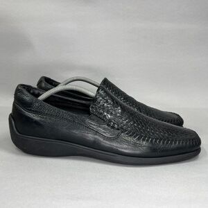 Neil M. Men's Size 12 Black Leather Rome Comfort Loafers